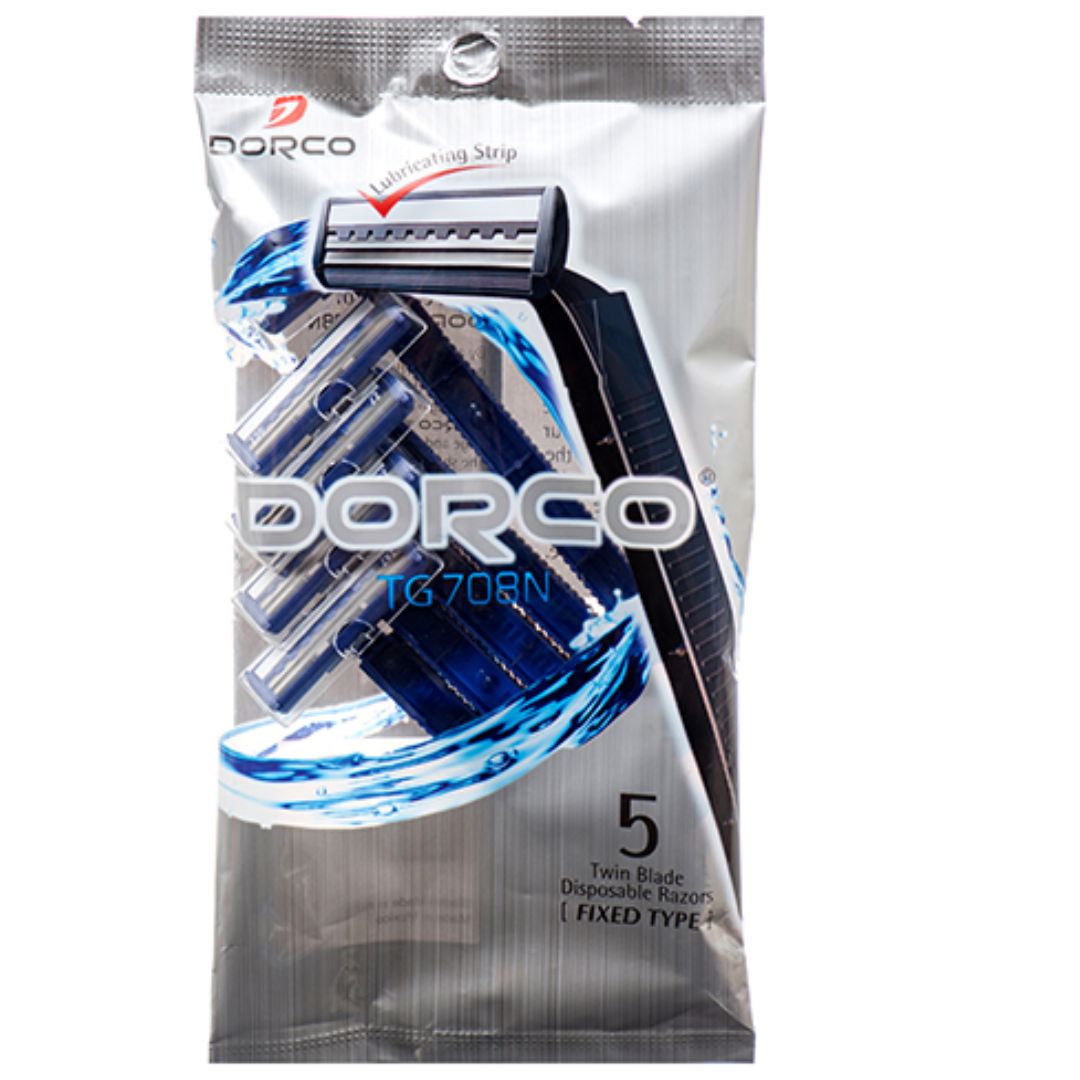 AFEITADORA DORCO AZUL 5UNDS