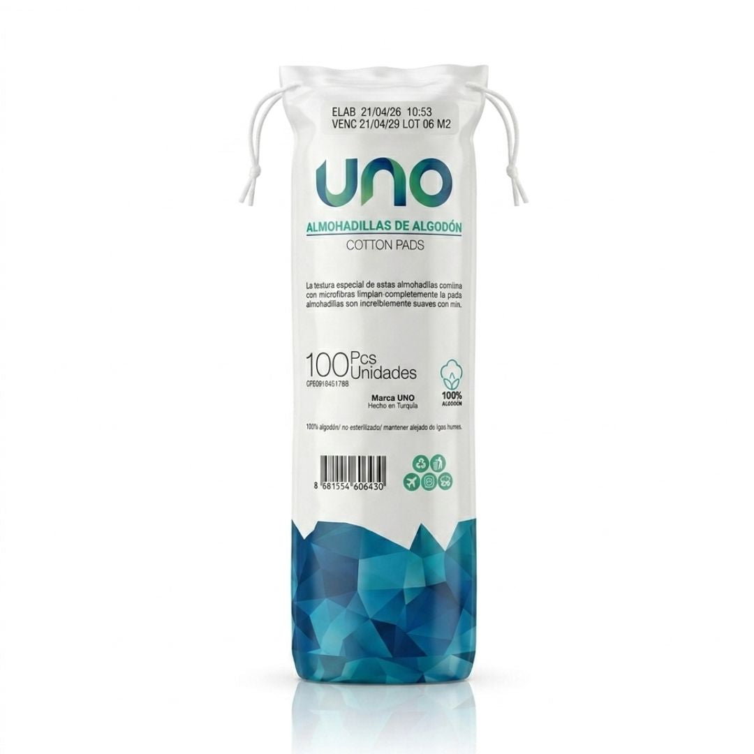 ALMOHADILLAS DE ALGODON UNO 100UNDS