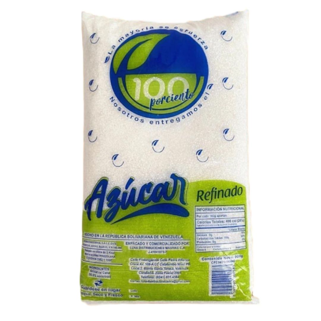 AZUCAR 100PORCIENTO 900GR