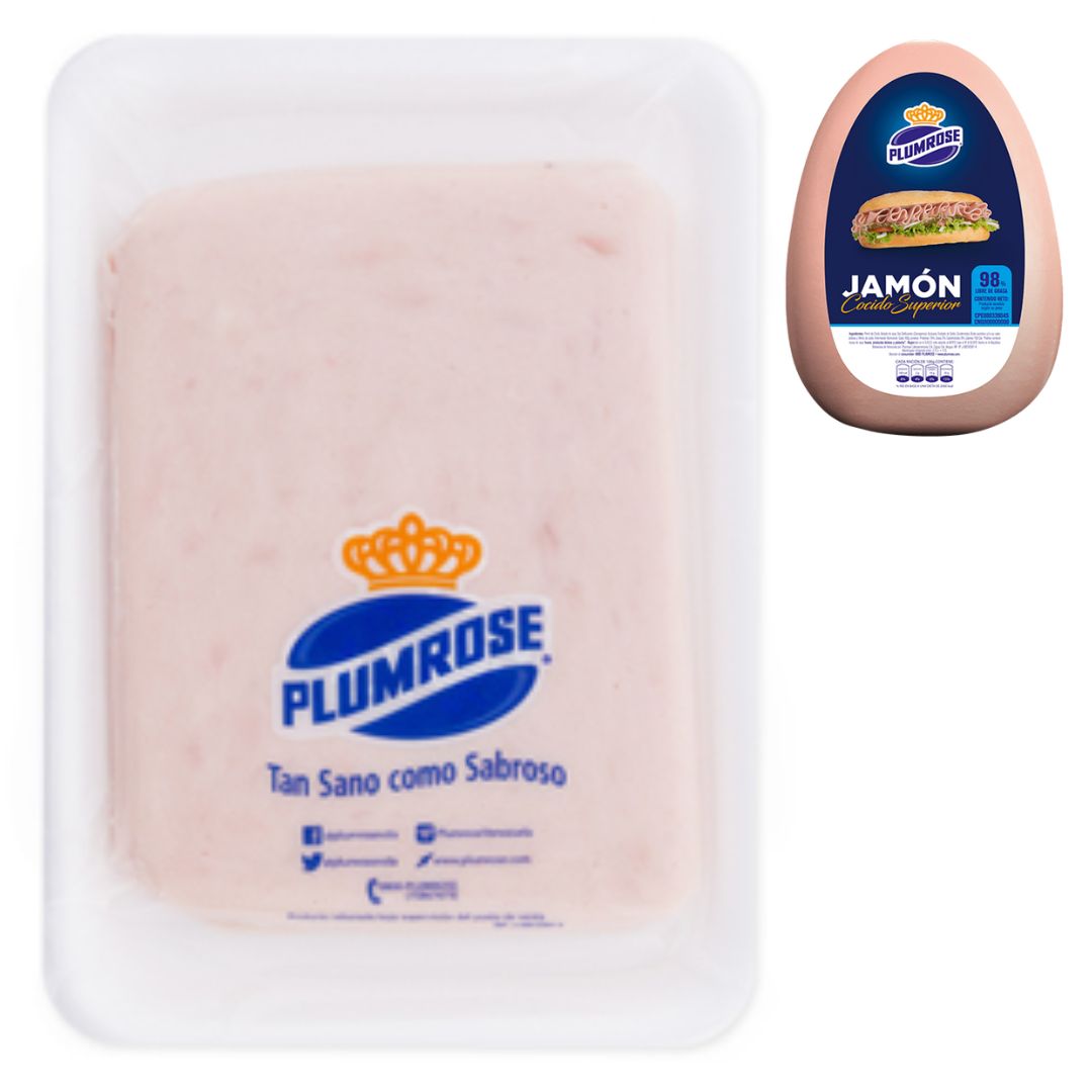 JAMON SUPERIOR PLUMROSE 98% LIBRE DE GRASA 200GR