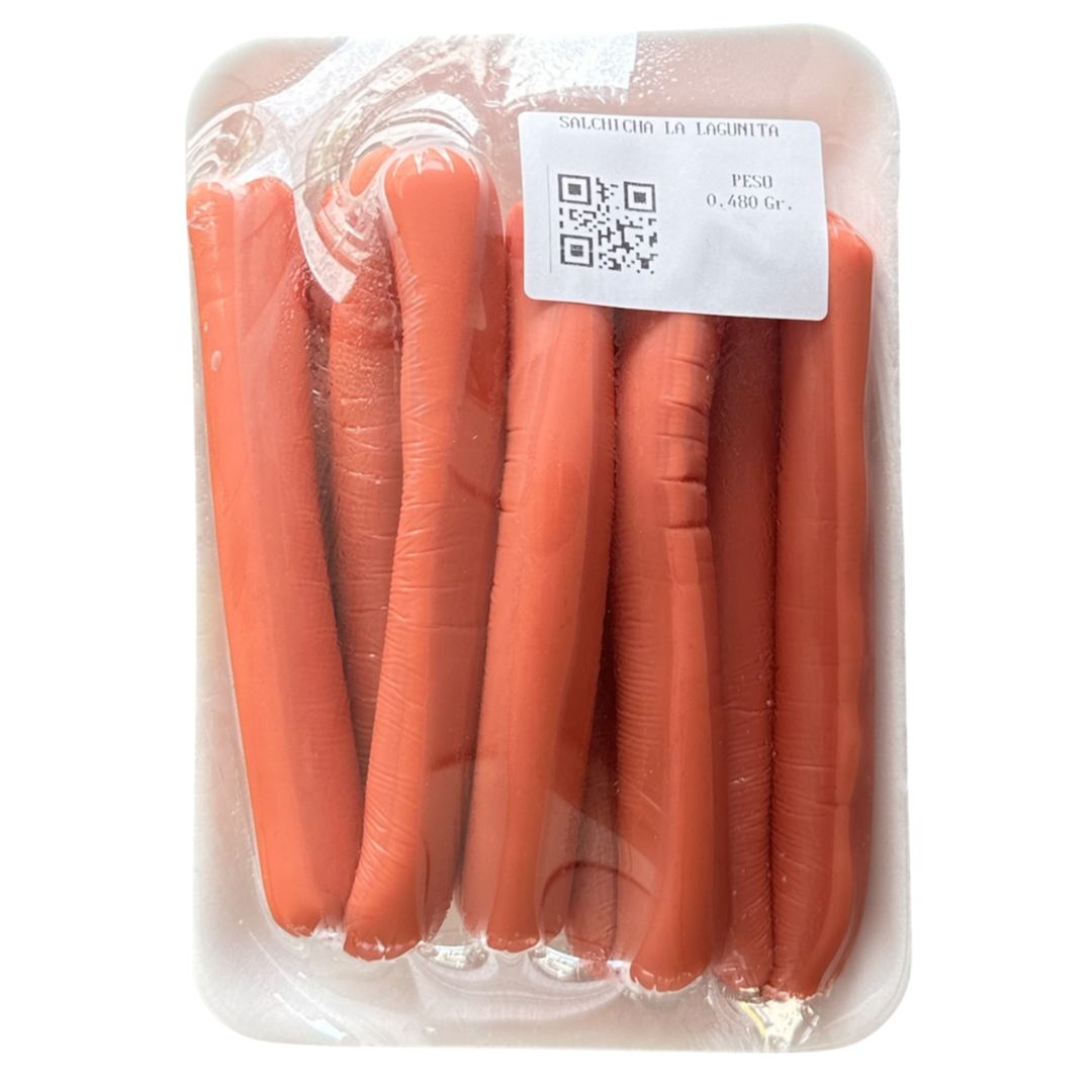 BANDEJA SALCHICHA LAGUNITA 500 A 550GR APROX