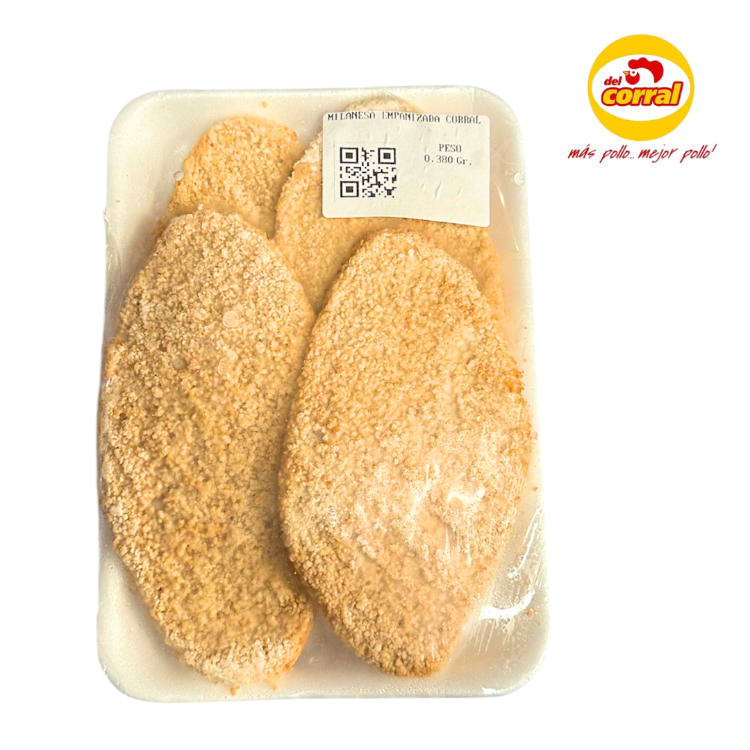 MILANESA EMPANIZADA DEL CORRAL 350GR A 400GR