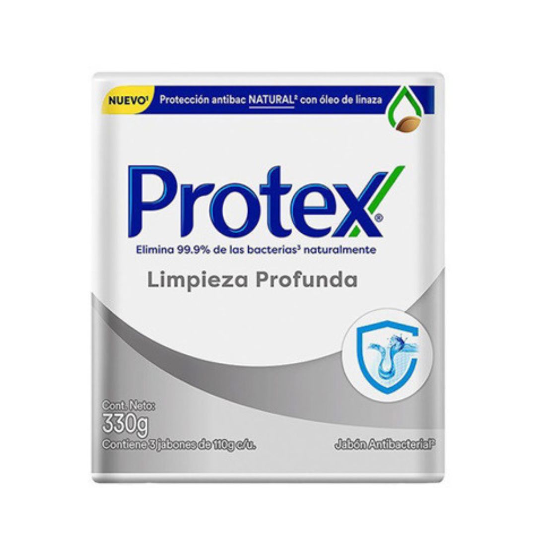 JABON PROTEX LIMPIEZA PROFUNDA 3x110GR