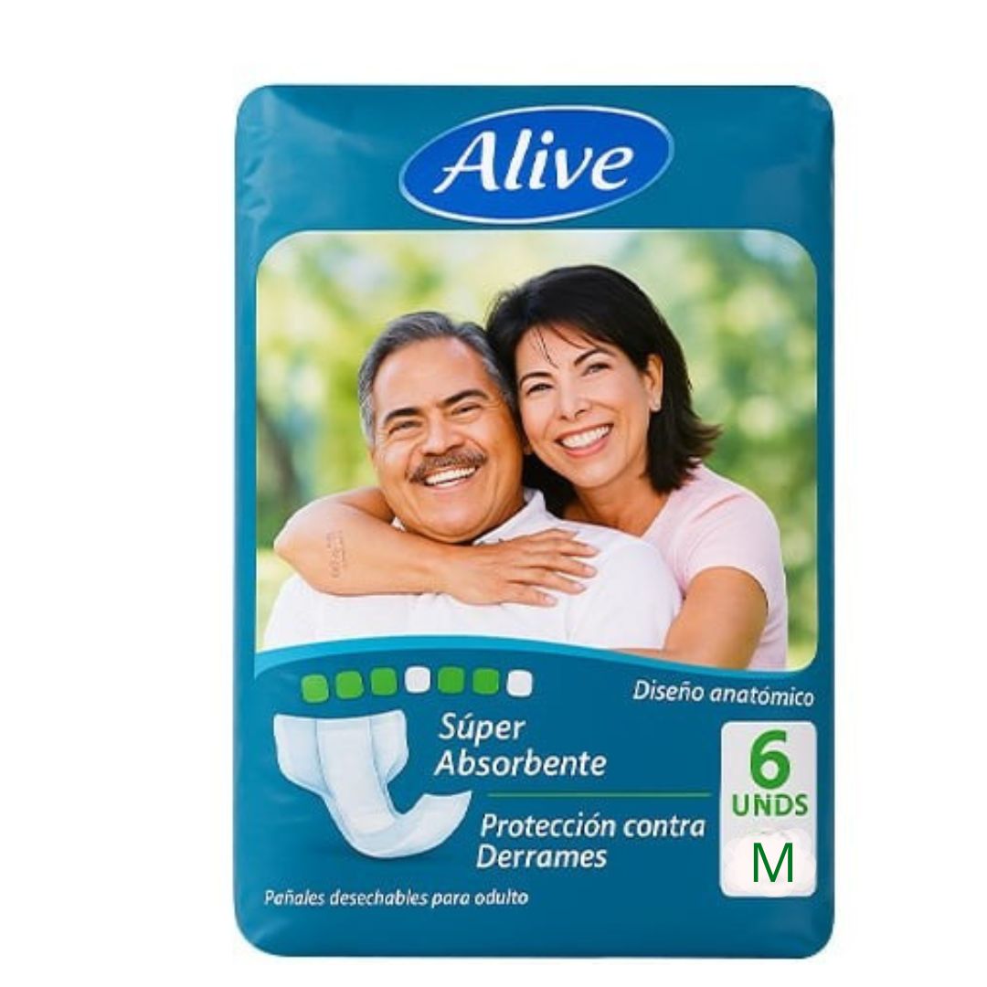 PAÑAL ADULTO M 6UNDS