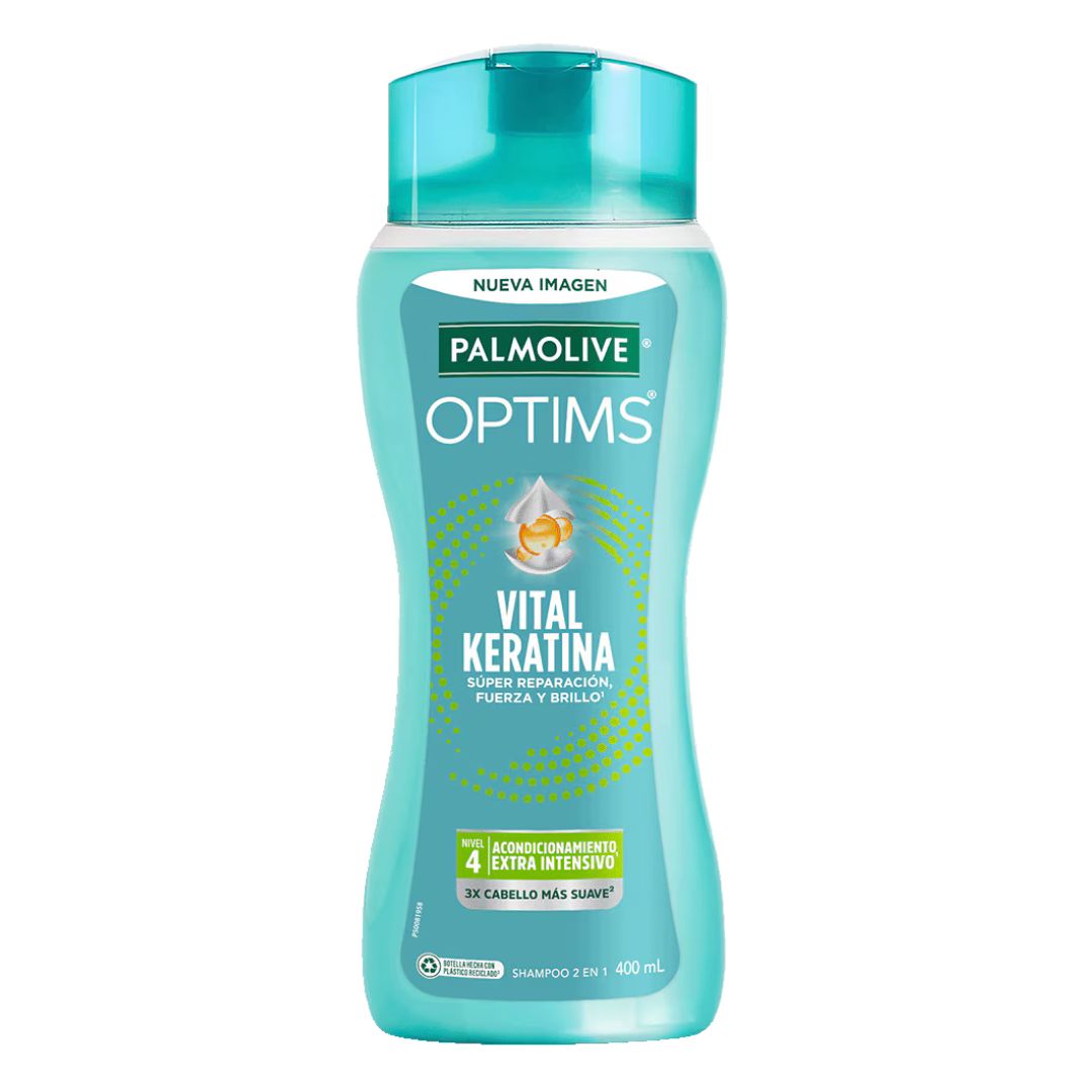 SHAMPOO PALMOLIVE OPTIMS KERATINA 400ML