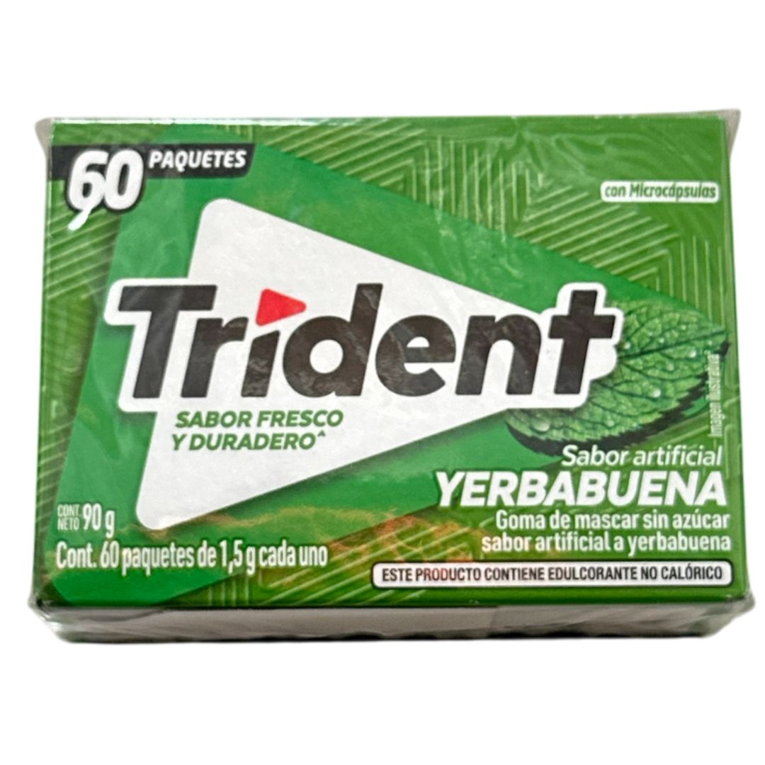 DISPLAY CHICLE TRIDENT YERBABUEN 60x90GR