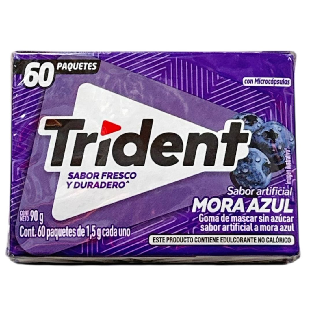 DISPLAY CHICLE TRIDENT MORA 60x90GR