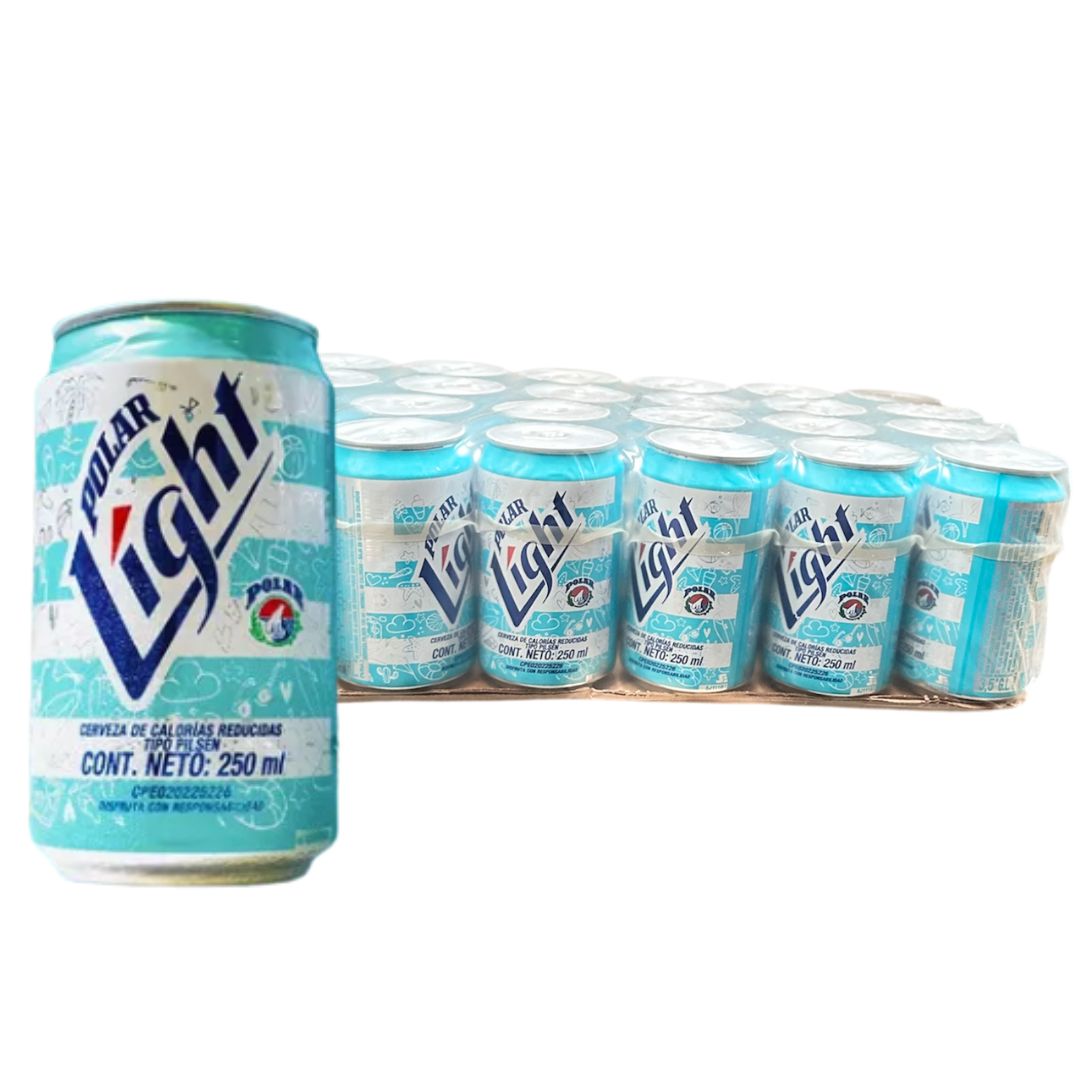 CERVEZA POLAR LATA LIGHT 24x250ML