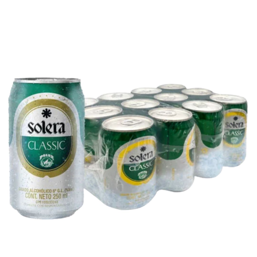 CERVEZA SOLERA VERDE LATA 12x250ML