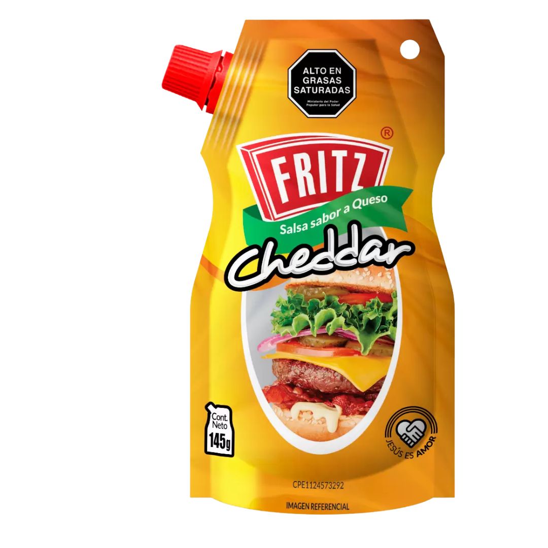 SALSA FRITZ SABOR QUESO CHEDDAR 145GR