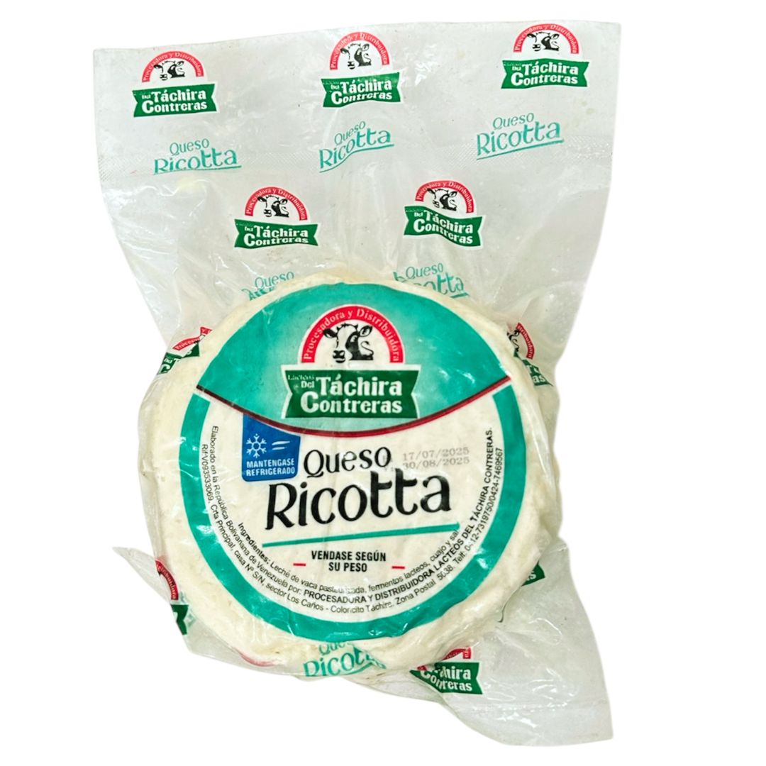 QUESO RICOTTA TACHIRA CONTRERAS 600 A 650GR