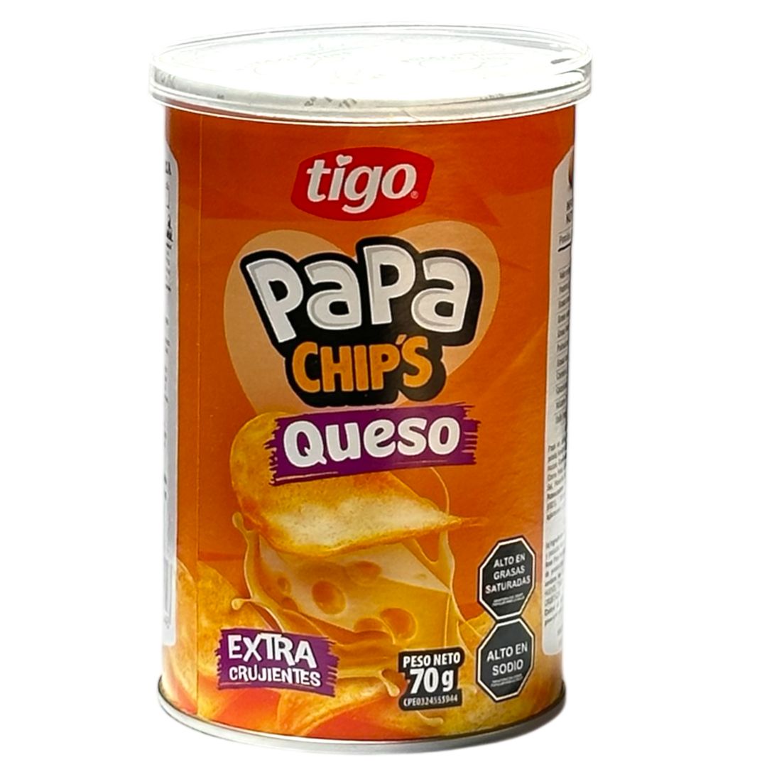PAPAS CHIPS TIGO QUESO 70GR