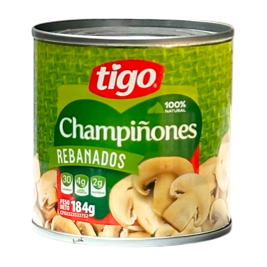 CHAMPIÑONES REBANADOS TIGO LATA 184G