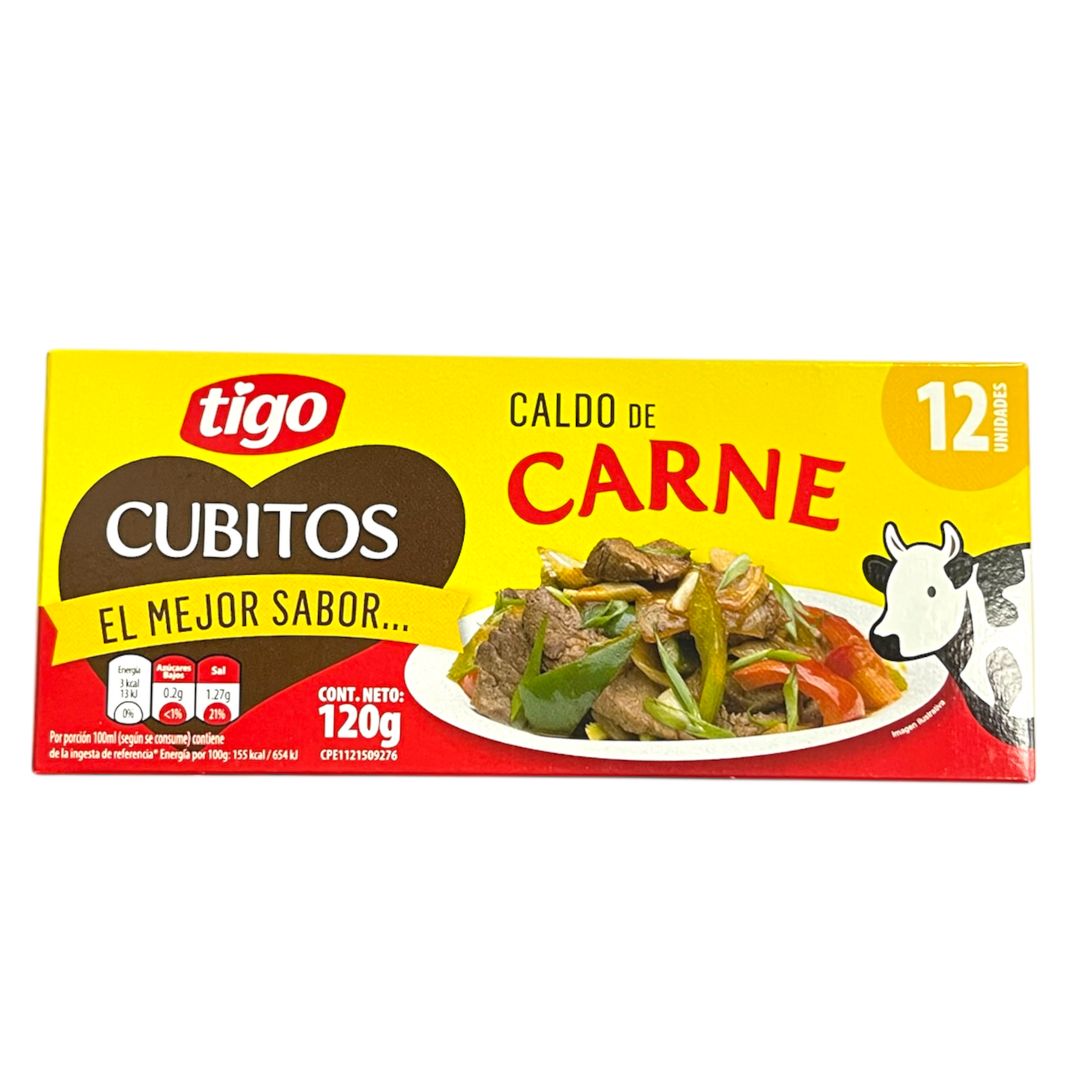 CUBITO TIGO CARNE 12 UNIDADES