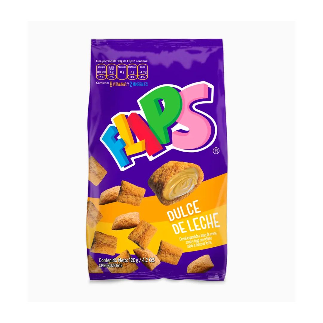 FLIPS DE DULCE DE LECHE 120GR
