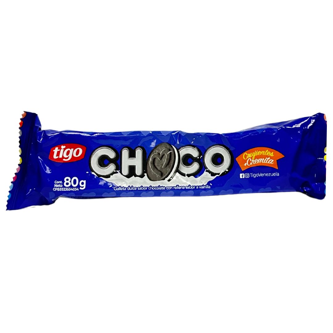 GALLETA CHOCO/VAINILLA TIGO 80GR