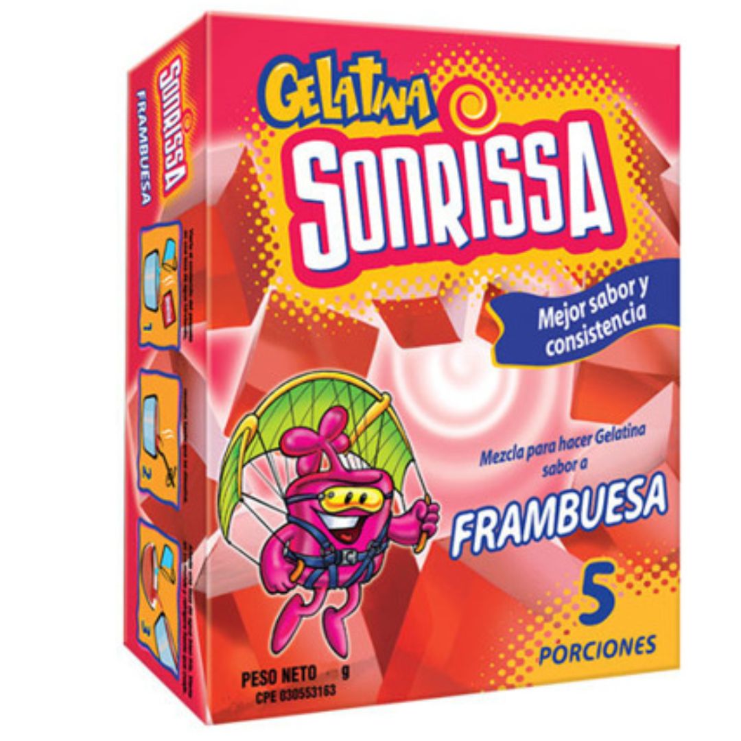 GELATINA SONRISSA FRAMBUESA 66GR