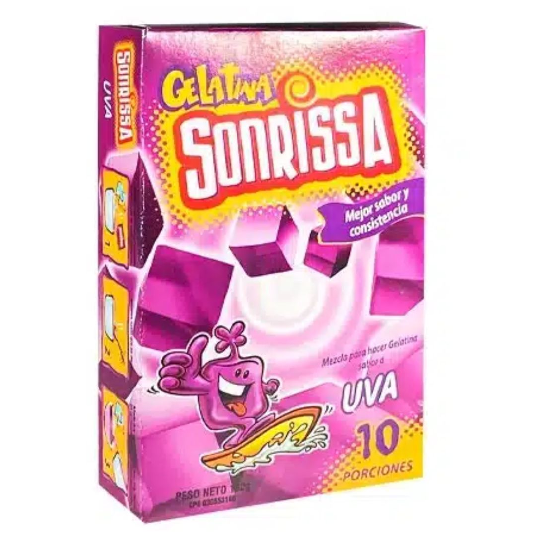 GELATINA SONRISSA UVA 132GR