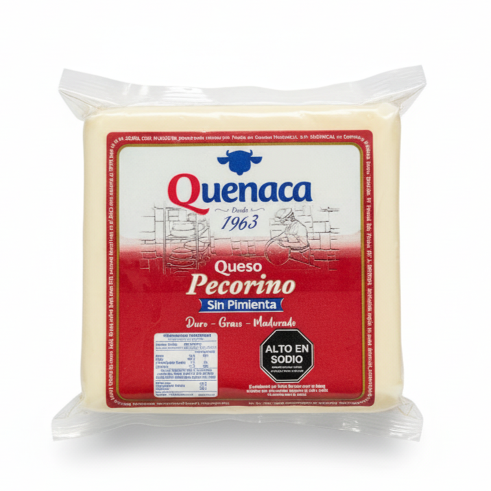 QUESO PECORINO SIN PIMIENTA CUÑA QUENACA 250GR APROXIMADO