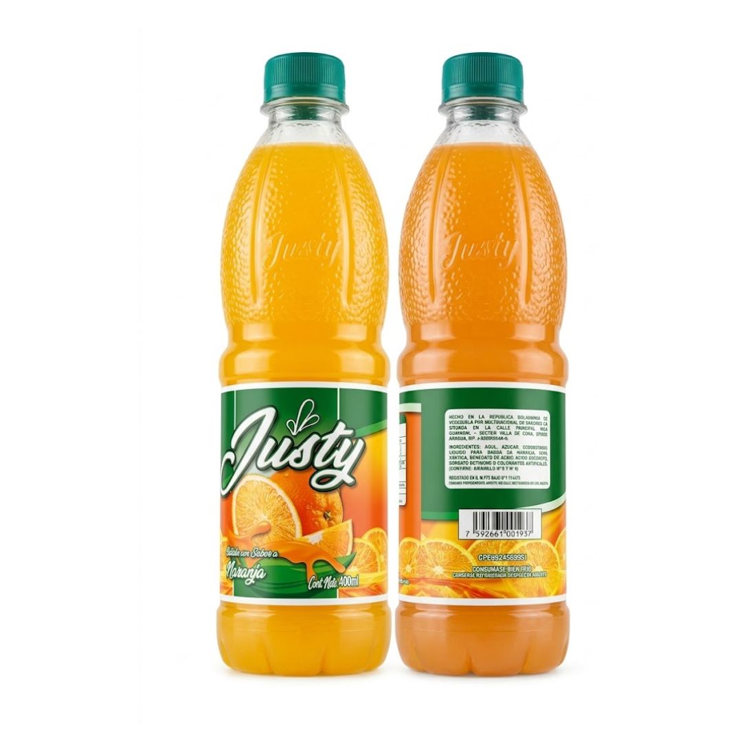 JUGO JUSTY NARANJA 400ML