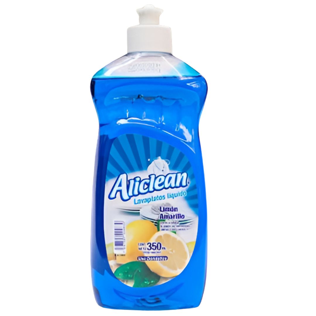 LAVAPLATOS LIQUIDO ALICLEAN AZUL 350ML
