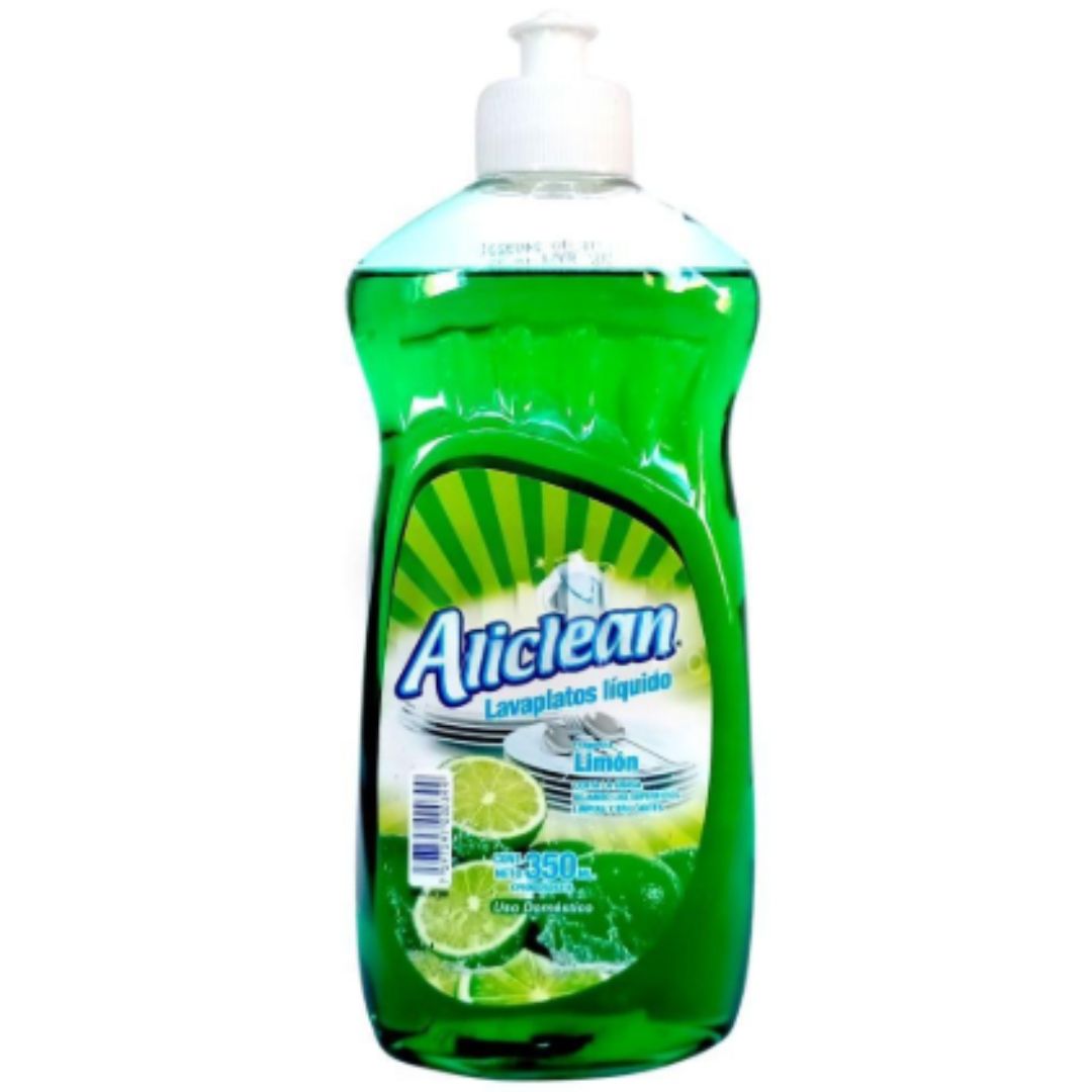 LAVAPLATOS LIQUIDO ALICLEAN LIMON 350ML