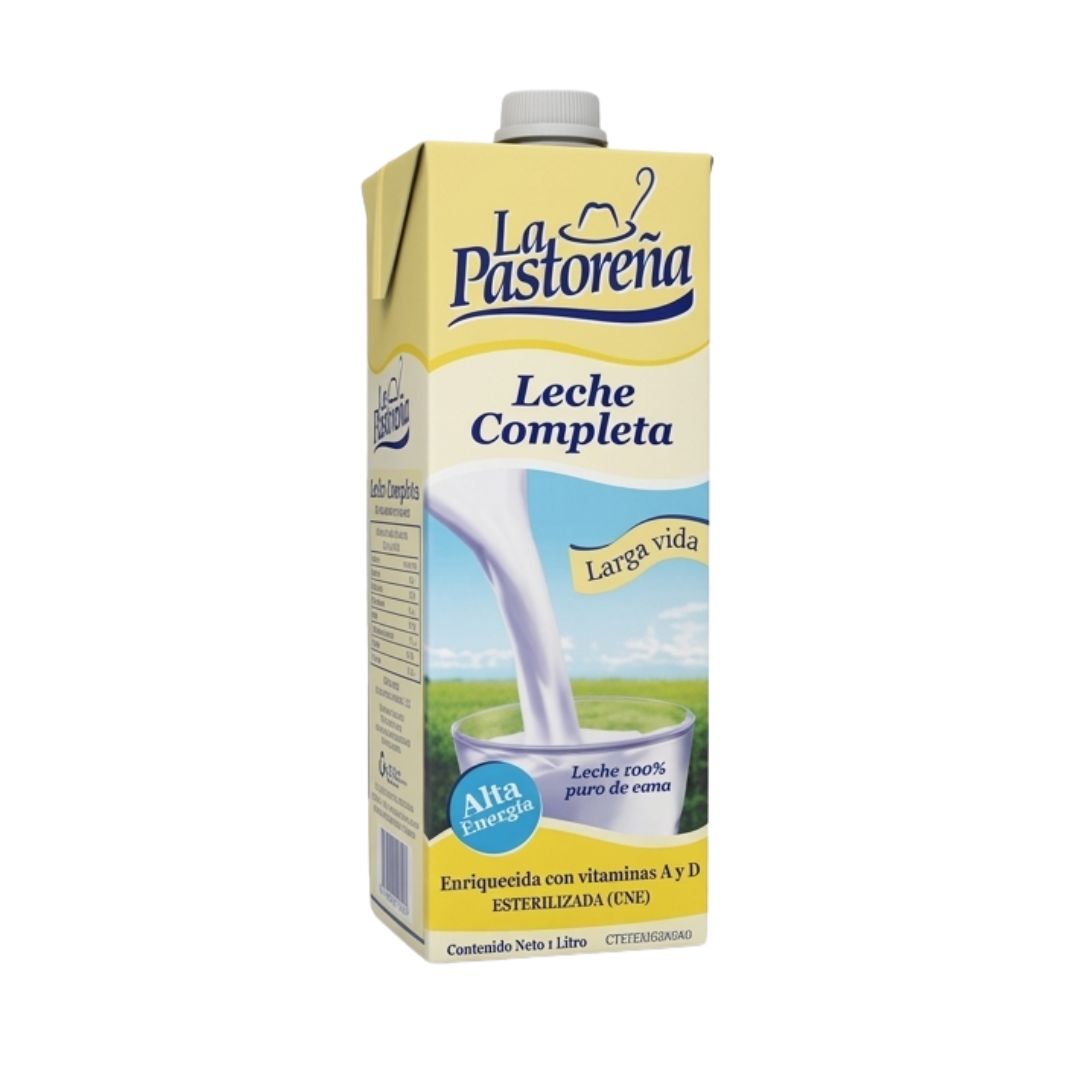 LECHE PASTOREÑA COMPLETA CON TAPA 1LT