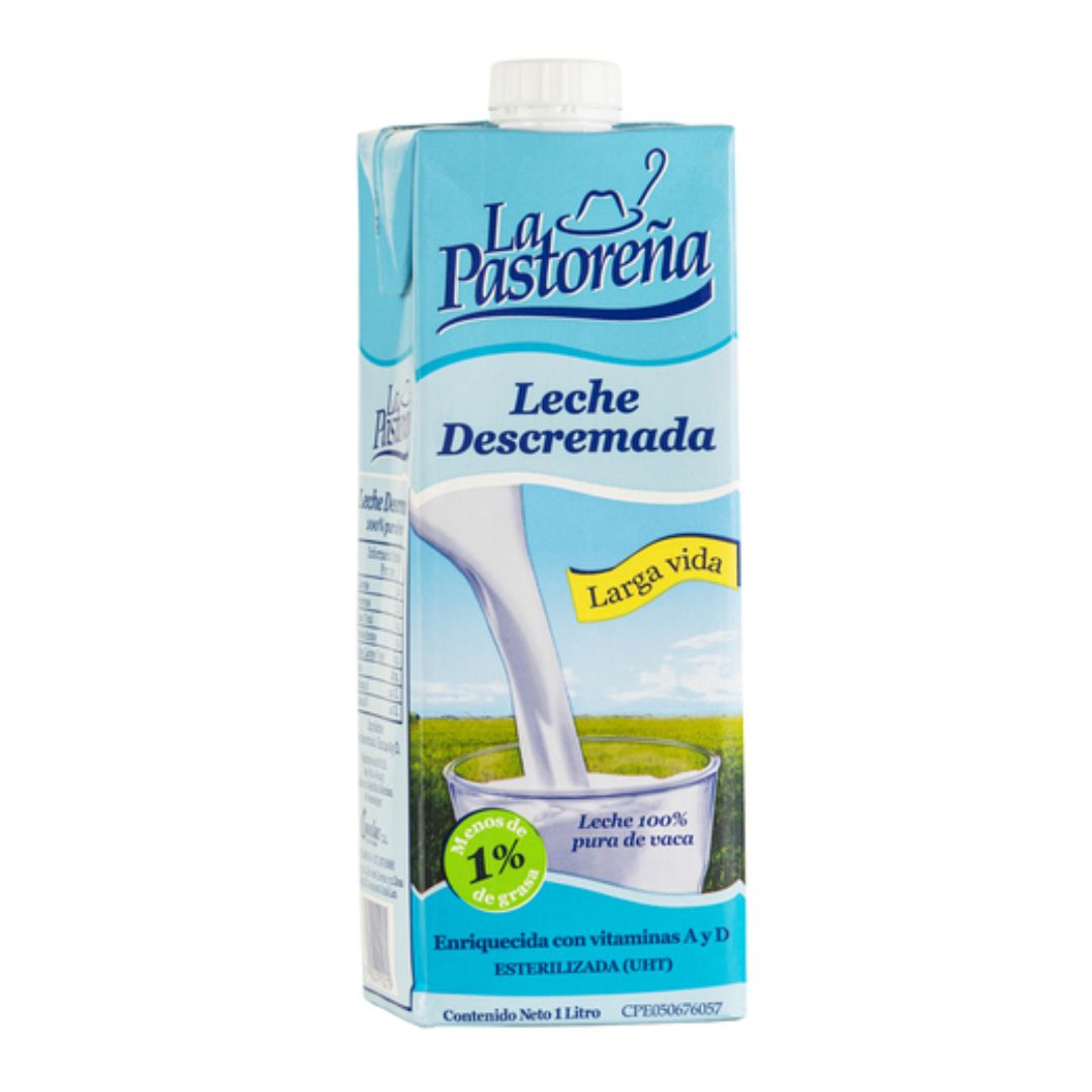 LECHE PASTOREÑA DESCREMADA C/TAPA 1LT