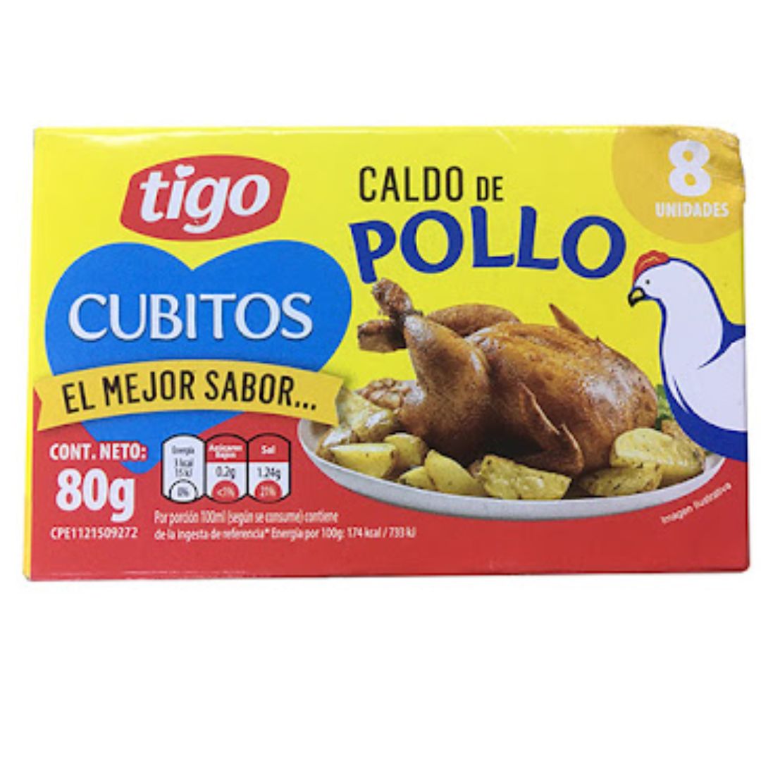 CUBITO DE POLLO TIGO 8UNDS