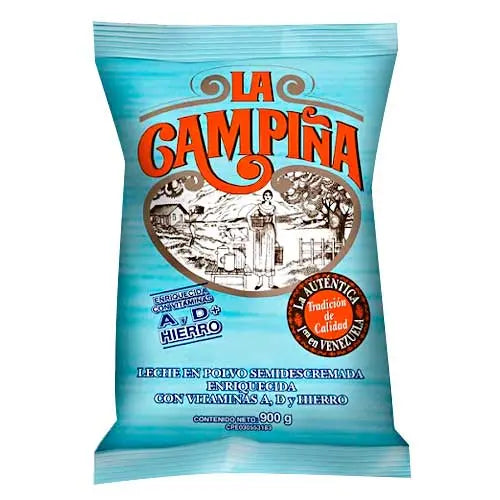 LECHE POLVO SEMIDESC CAMPIÑA 900GR