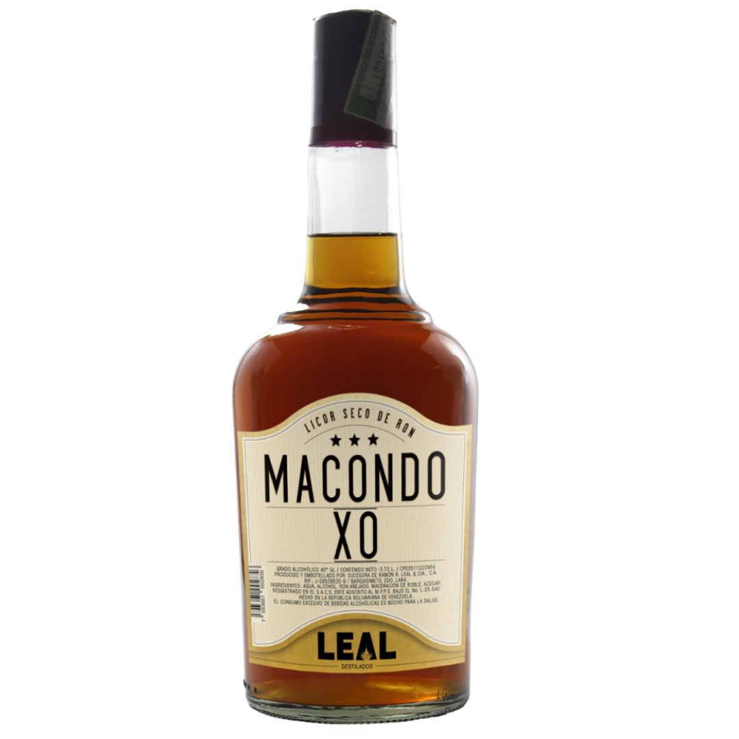 LICOR DE RON MACONDO XO 0,70 LT