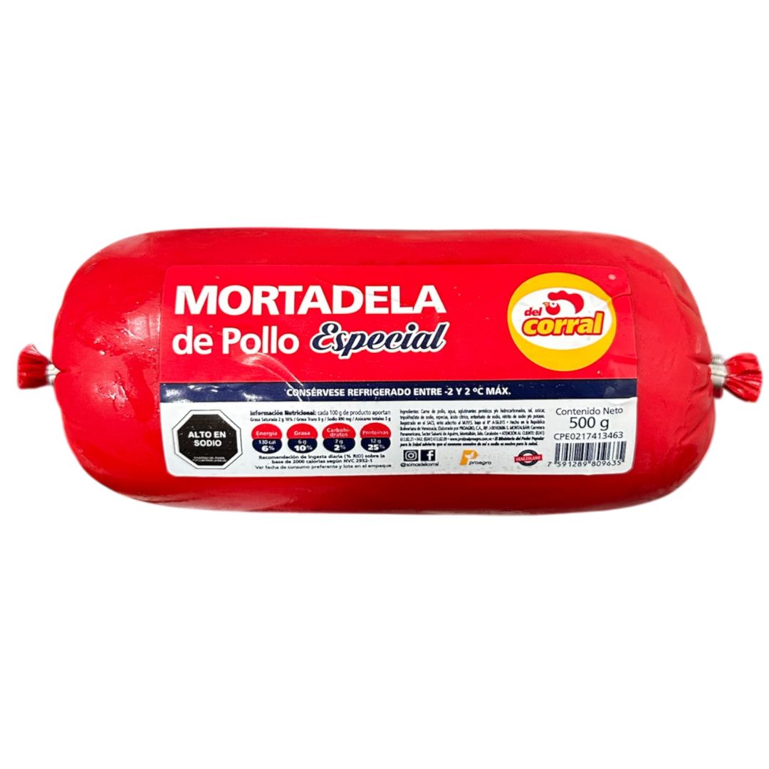 MORTADELA DEL CORRAL POLLO 500 GR