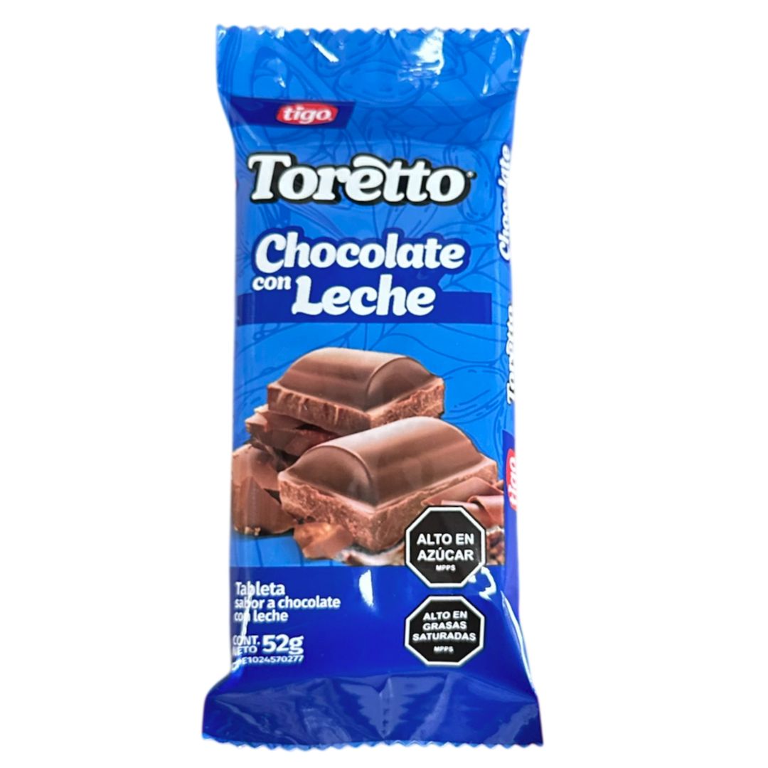 CHOCOLATE CON LECHE TORETTO 52GR
