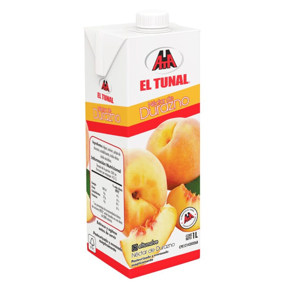 NECTAR DURAZNO EL TUNAL 1LT