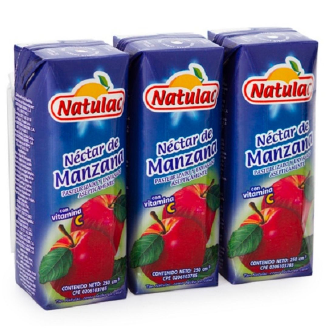 Tripack Manzana Natulac 250 Ml