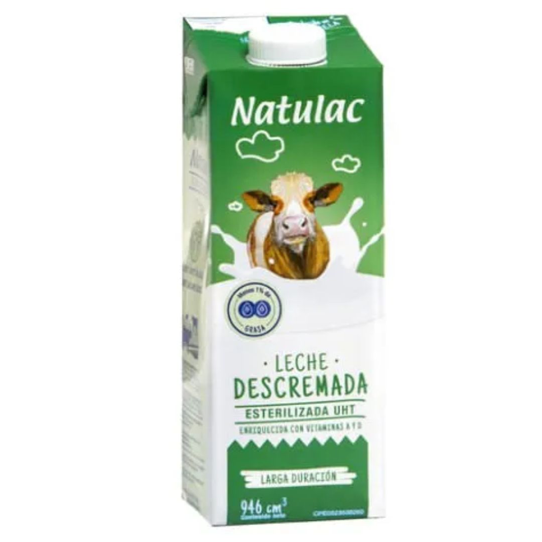 LECHE DESCREMADA NATULAC 946ML