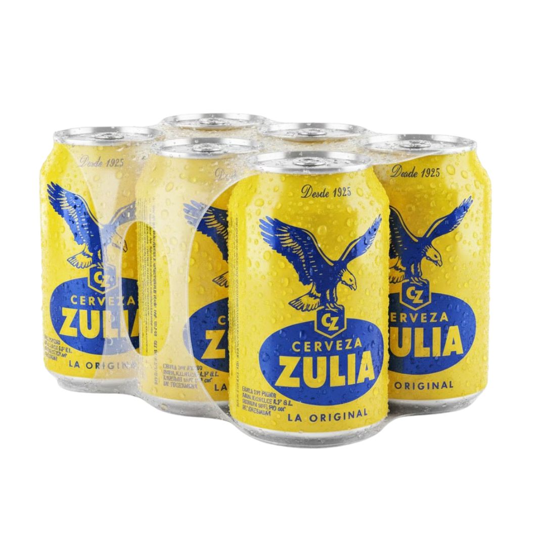 SIX PACK CERVEZA ZULIA LATA 295ML
