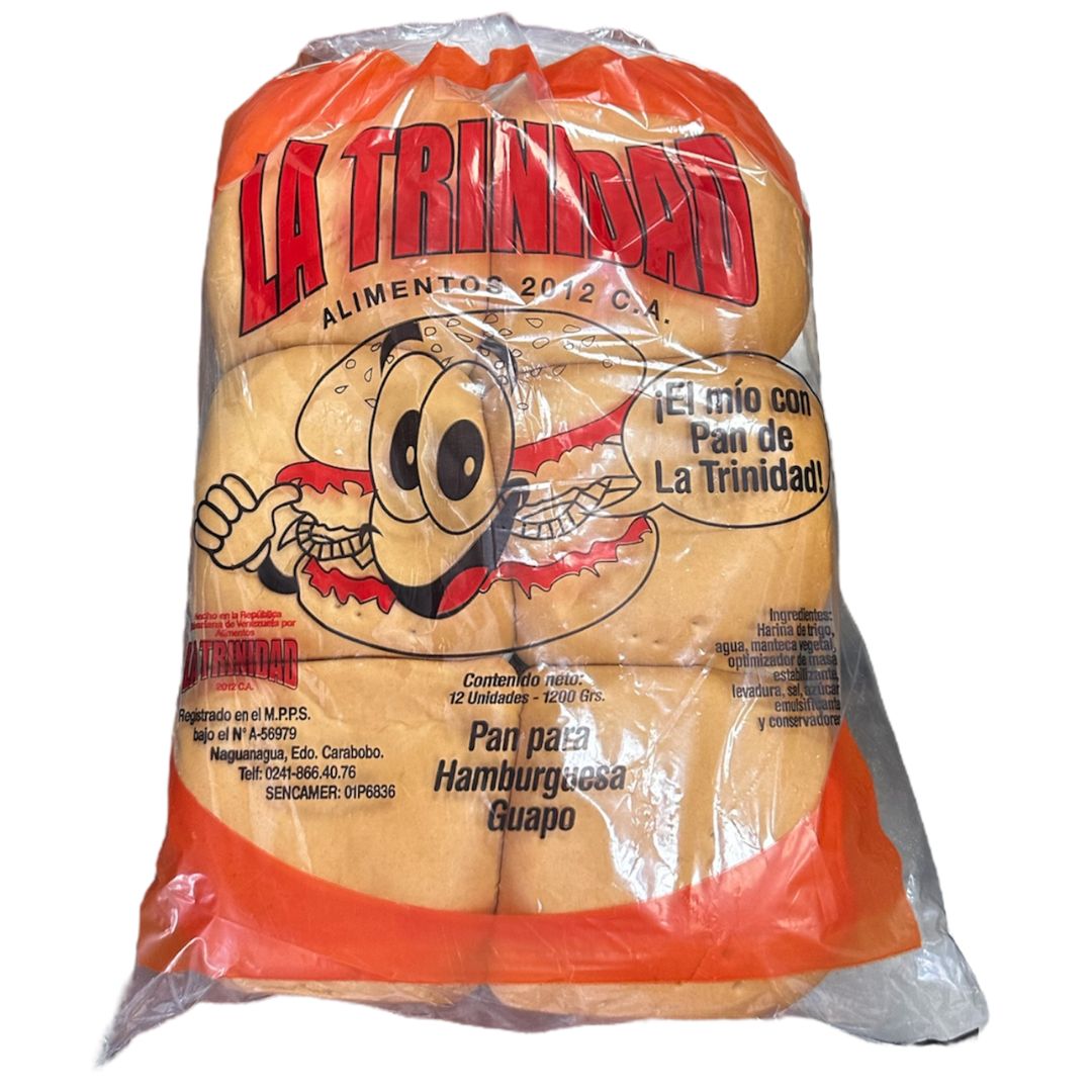 PAN HAMBURGUESA GUAPO 12 UNDS