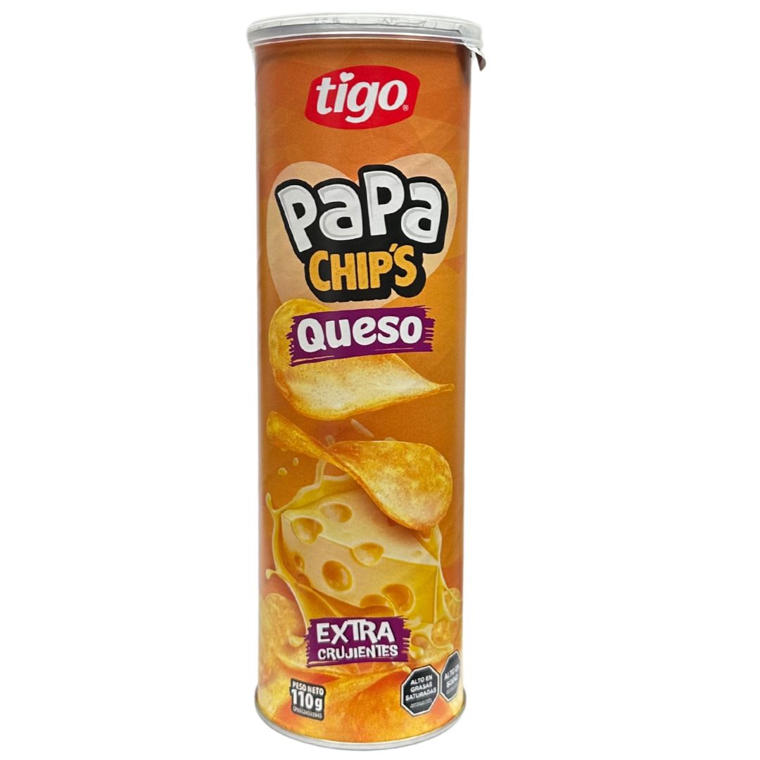 PAPAS CHIPS QUESO TIGO 110GR