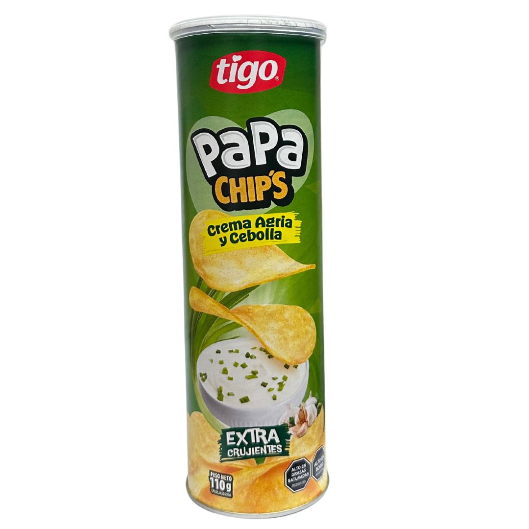 PAPAS CHIPS CREM/CEBOLL TIGO 110GR