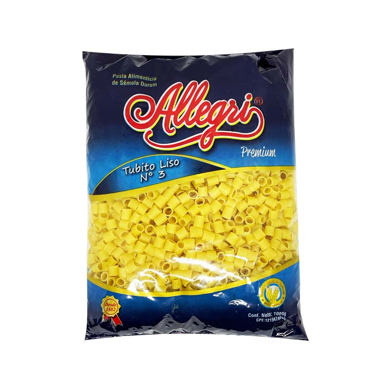 PASTA ALLEGRI TUBITO N°3 1KG