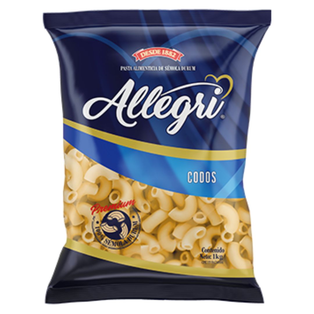 PASTA ALLEGRI CODO 1KG