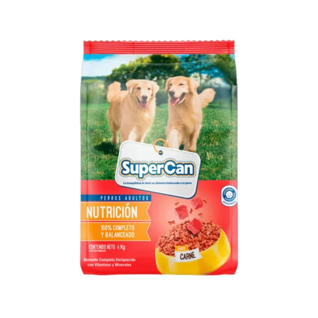 SUPER CAN CARNE HUESO 4KG