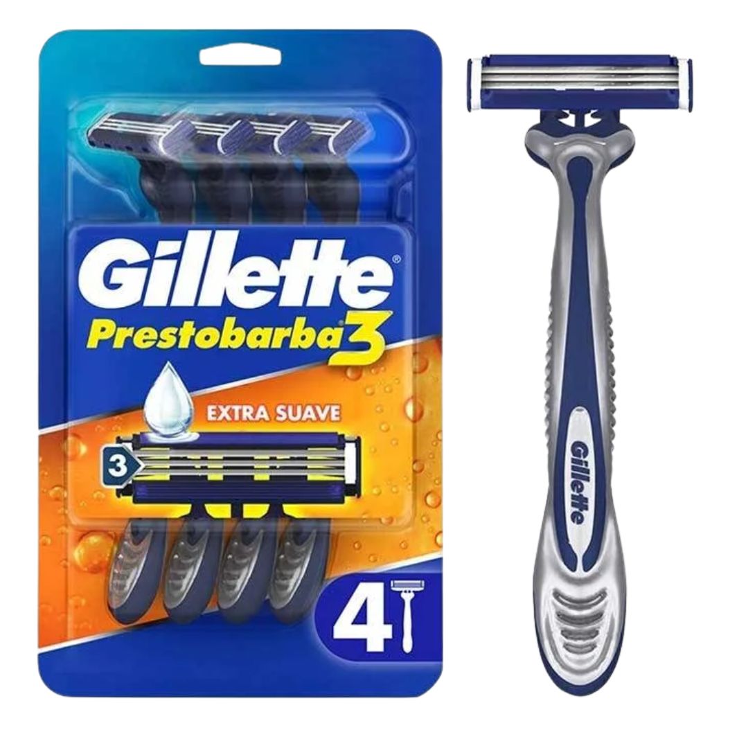 PRESTOBARBA GILLETE 3x4UNDS