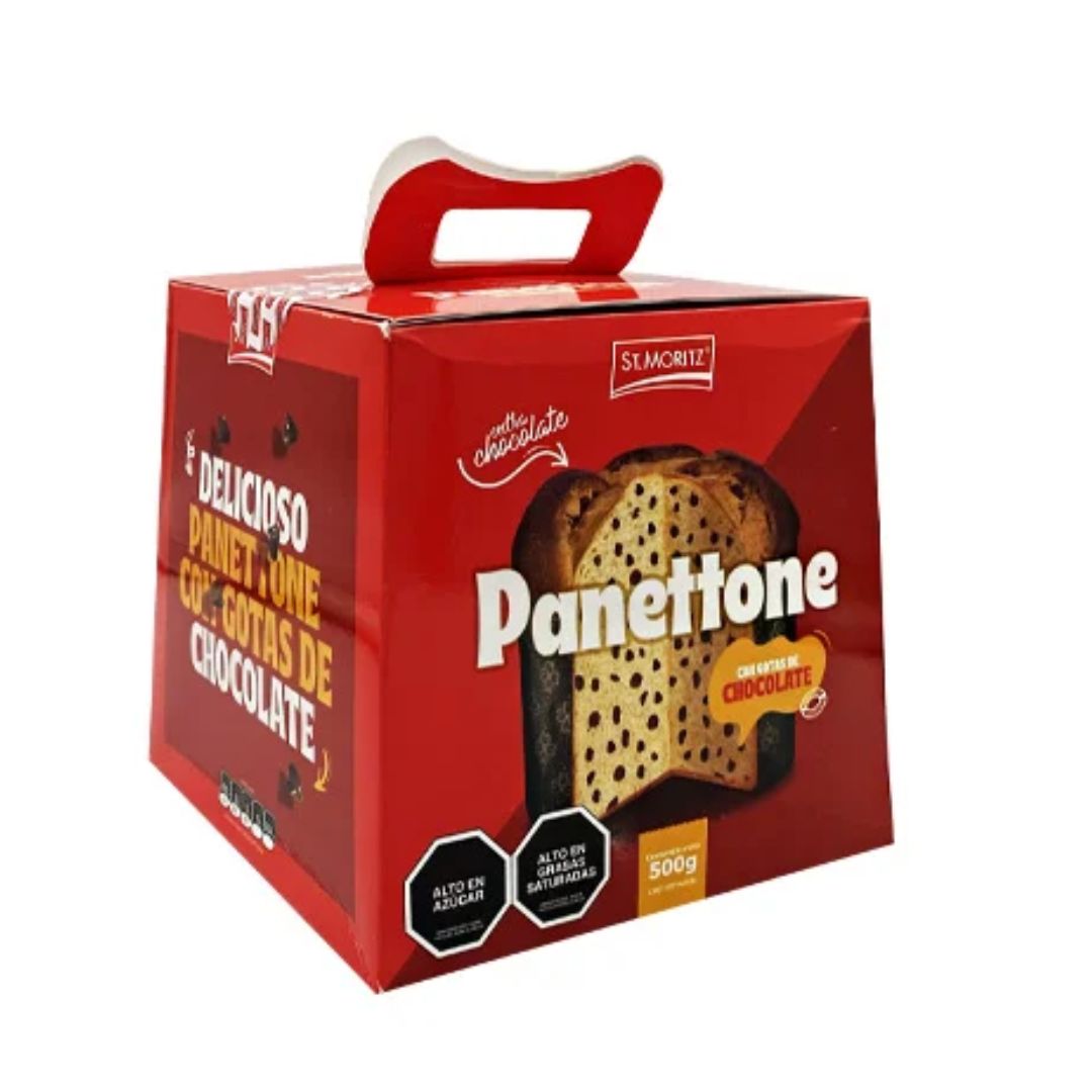 PANETTONE CON GOTAS DE CHOCOLATE MORITZ 500GR