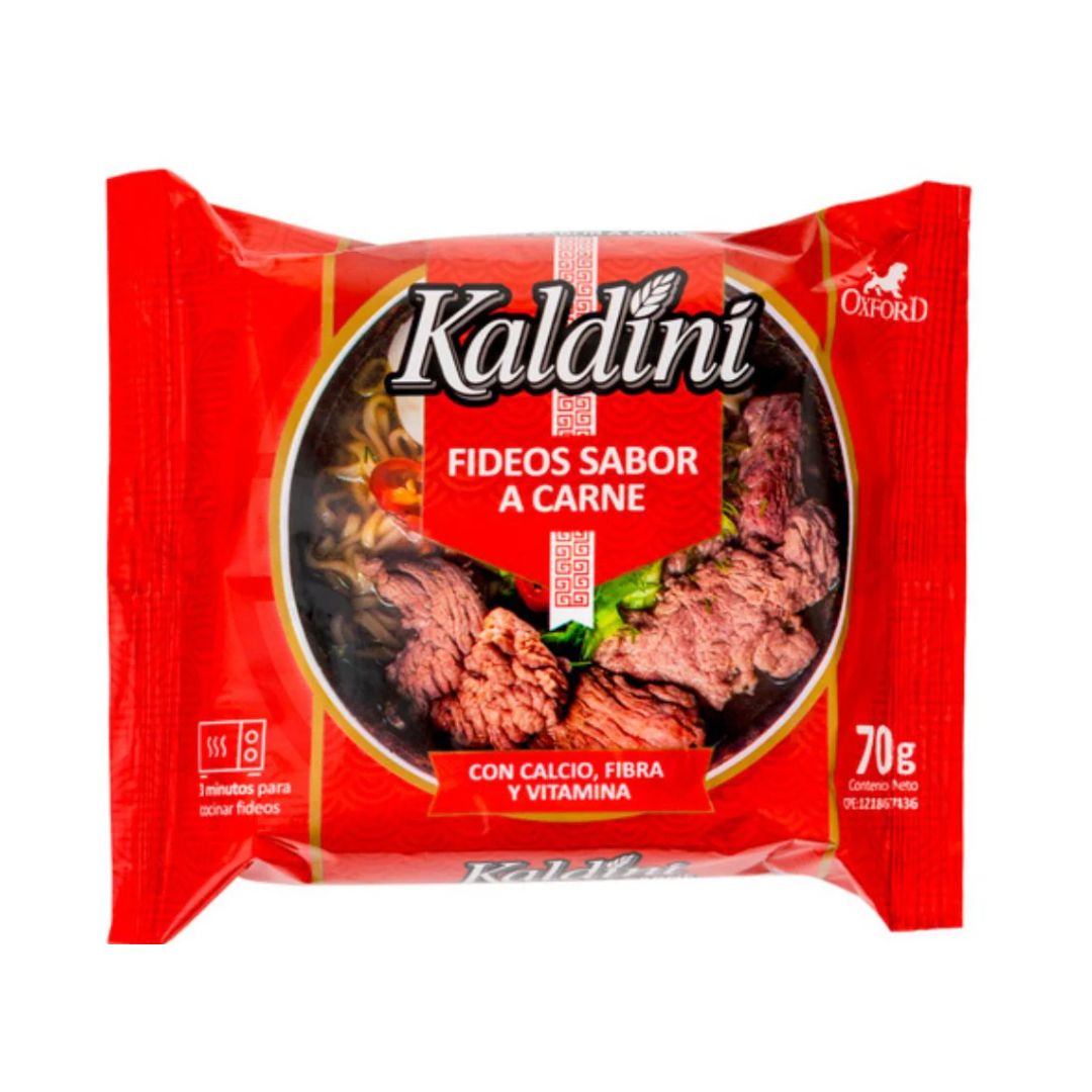 FIDEOS SABOR A CARNE KALDINI 70GR