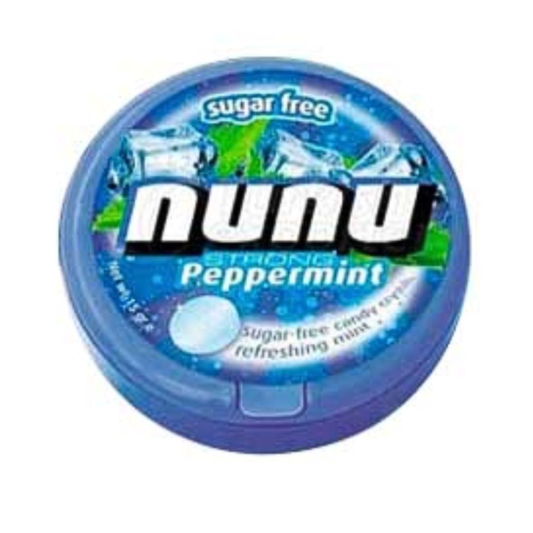 CARAMELO SIN AZUCAR MENTA FUERTE NUNU 12GR