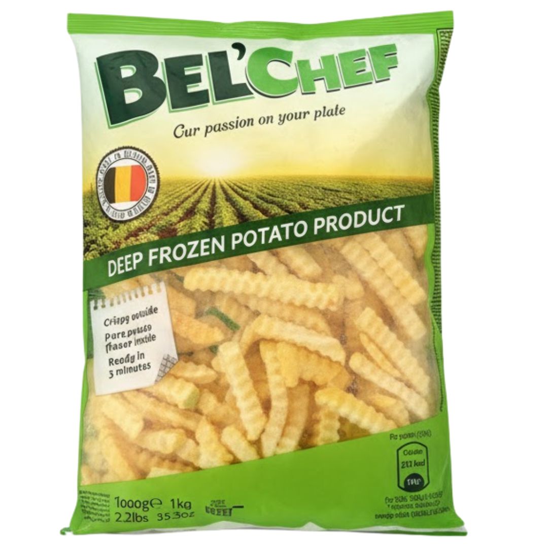 PAPAS ONDULADAS BELCHEF CONGELADAS 1KG