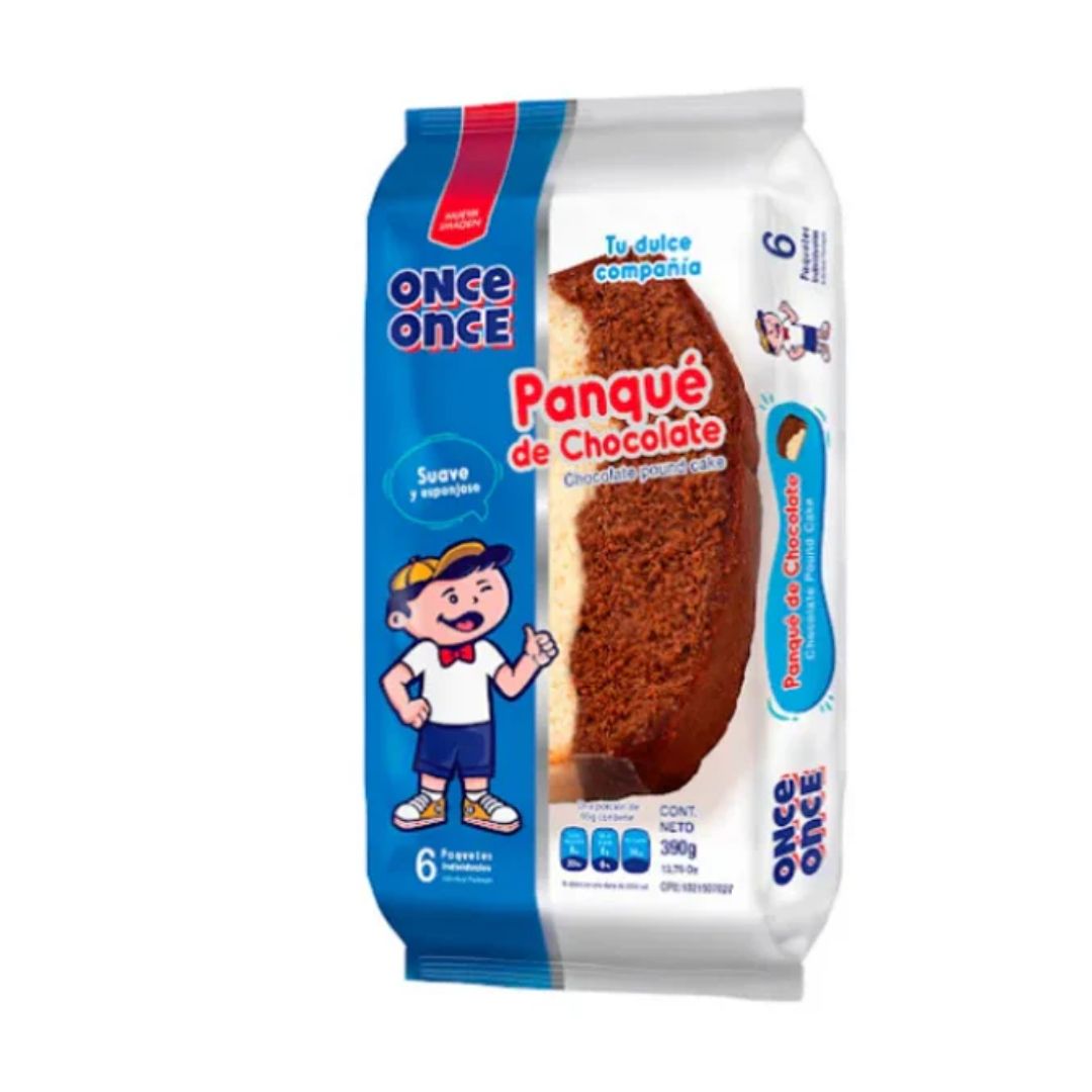 DISPLAY PANQUE CHOCOLATE ONCE ONC 6x390G