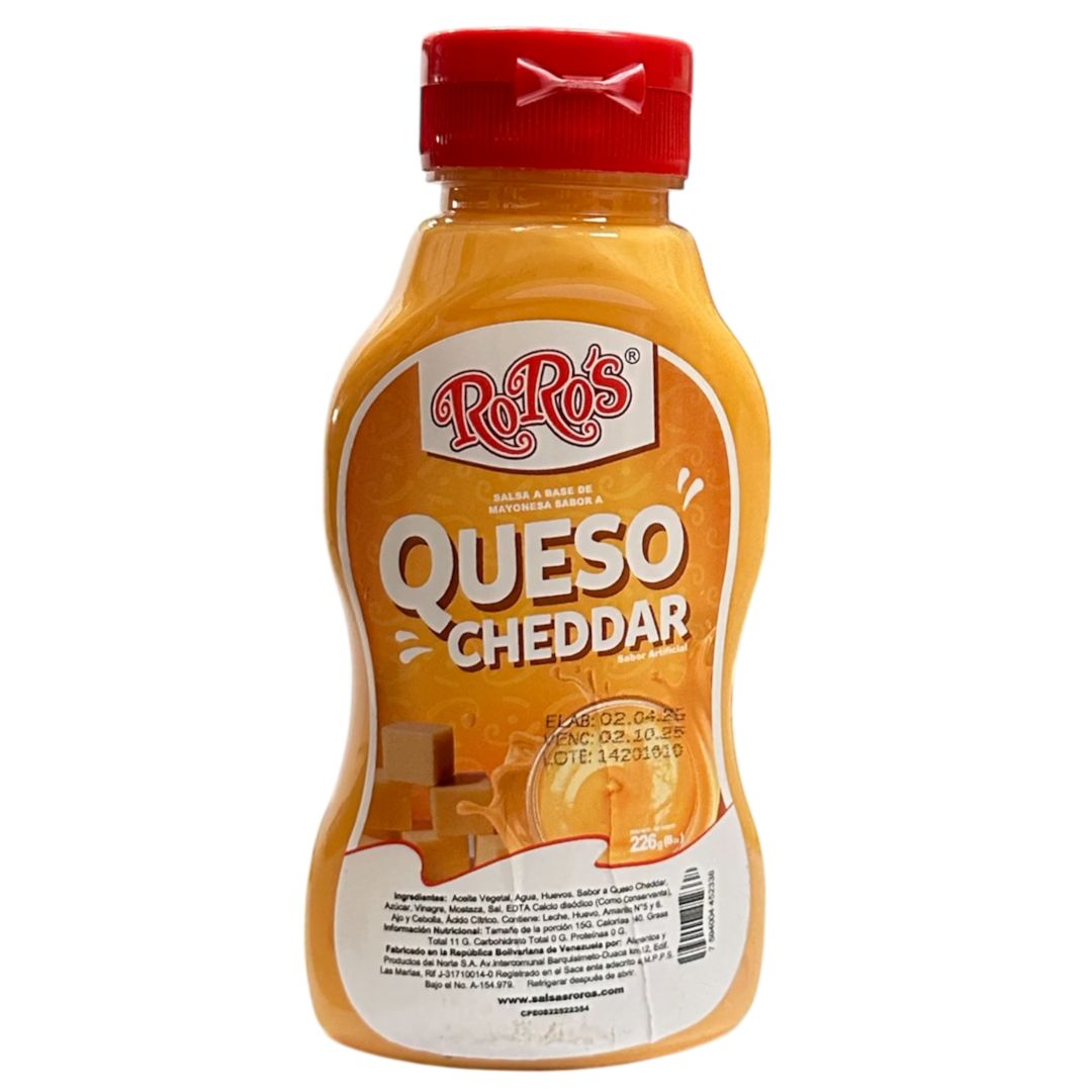 SALSA ROROS QUESO CHEDDAR 226 GR
